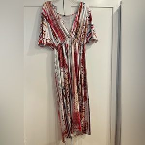 Comfortable and sexy lounger/caftan.